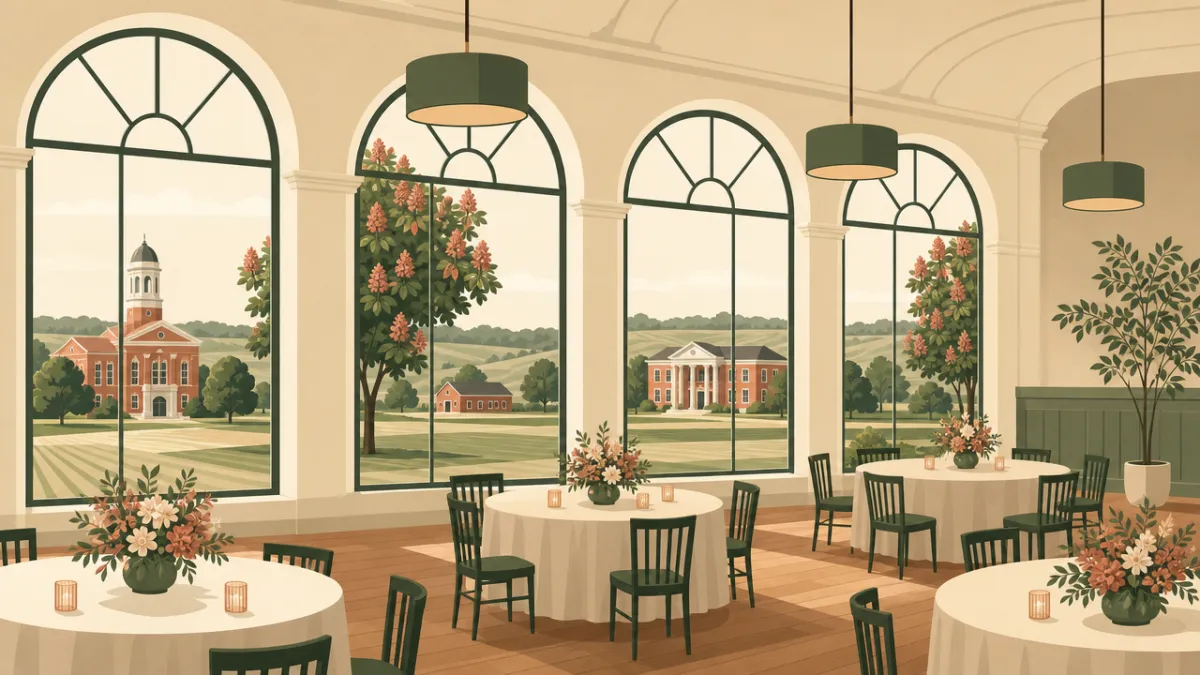 Illustration of indoor venues in the Columbus area