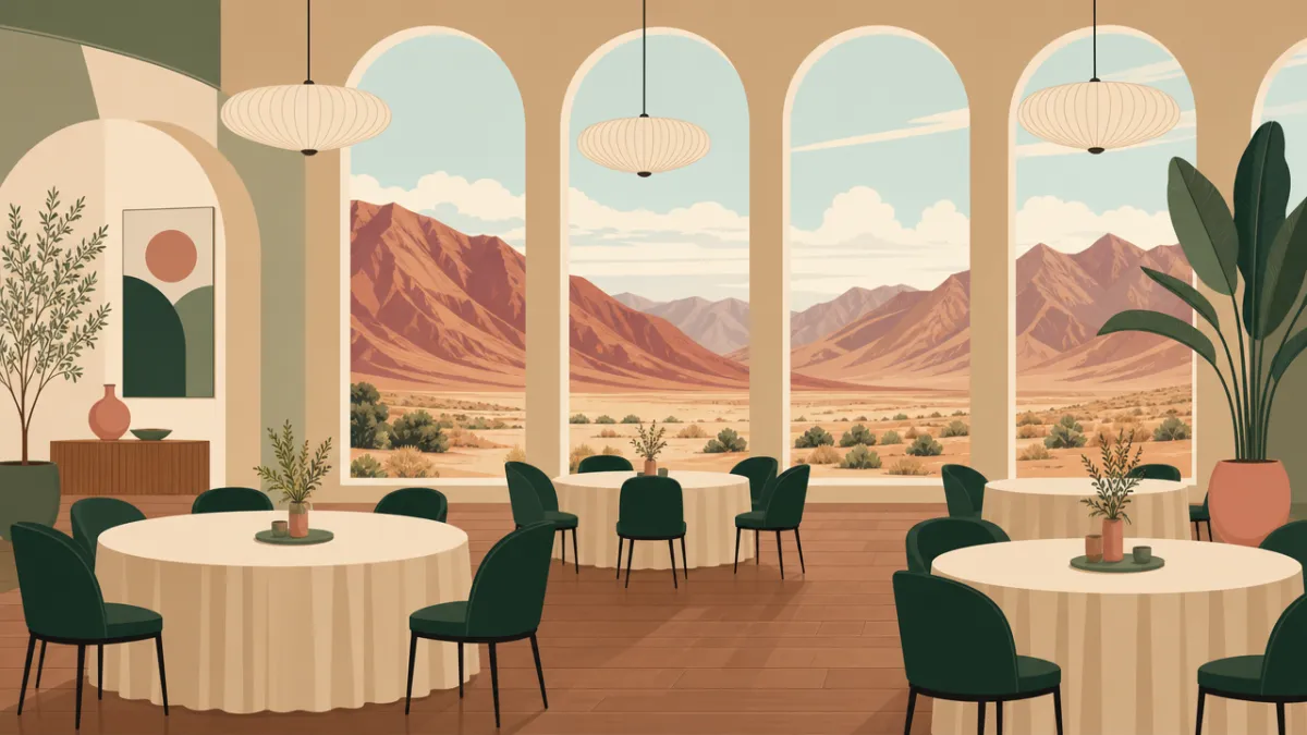 Illustration of indoor venues in the Las Vegas area