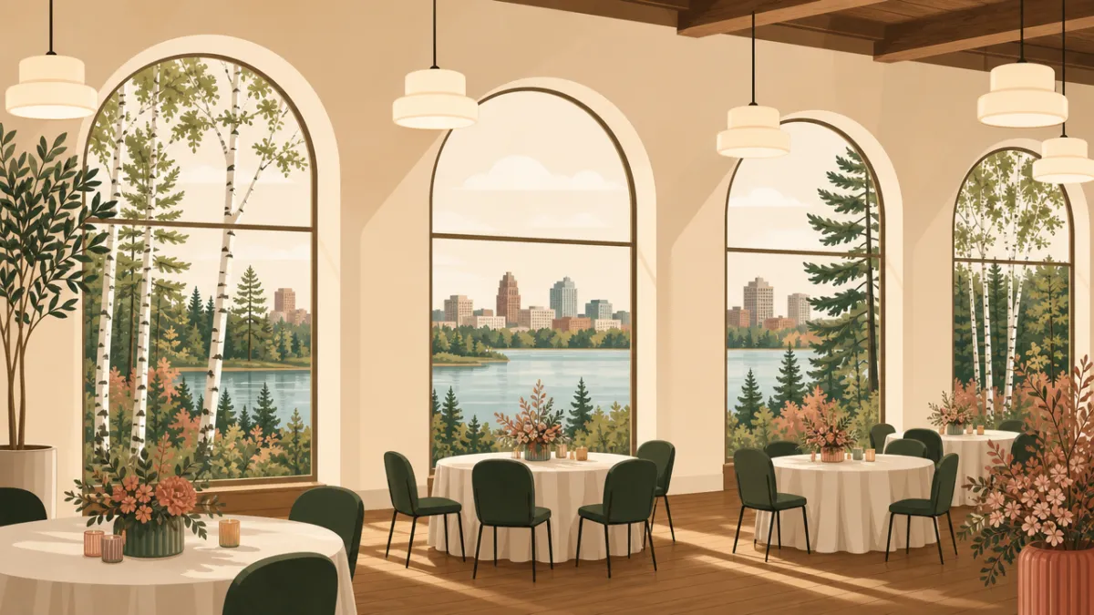Illustration of indoor venues in the Minneapolis-St. Paul area