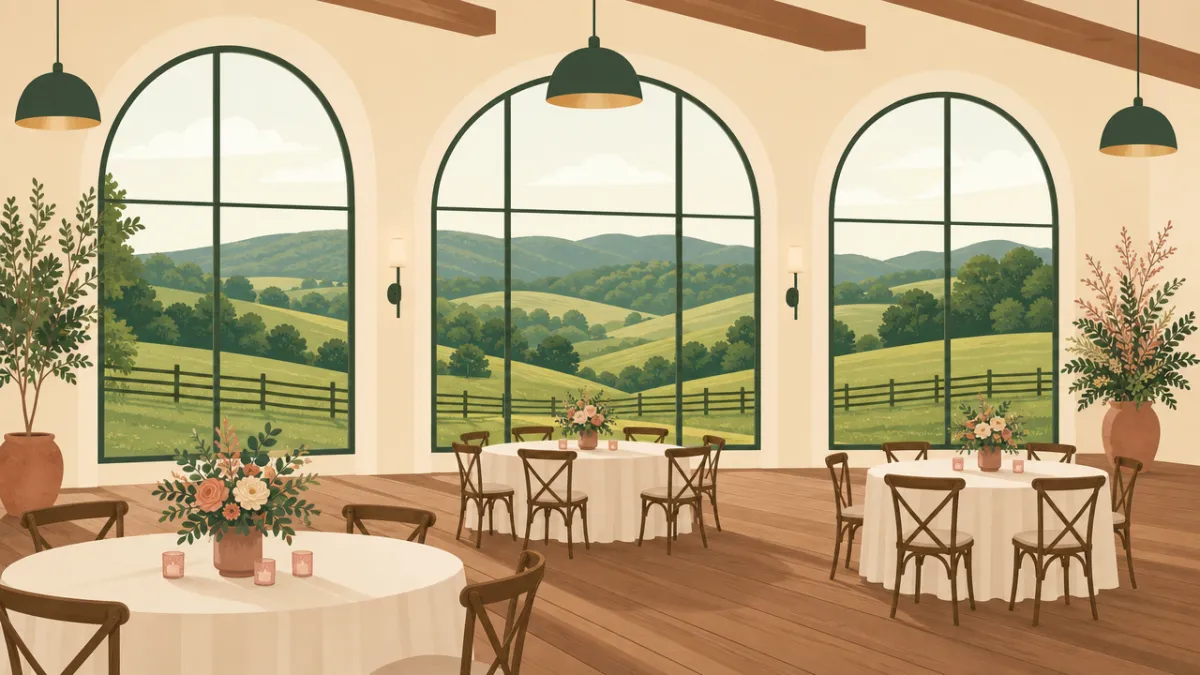 Illustration of indoor venues in the Nashville area