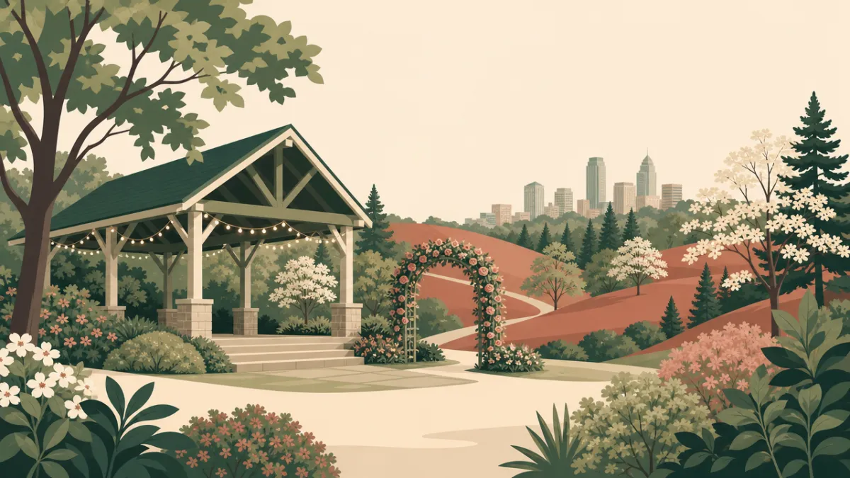 Illustration of park and pavilion venues in the Atlanta area