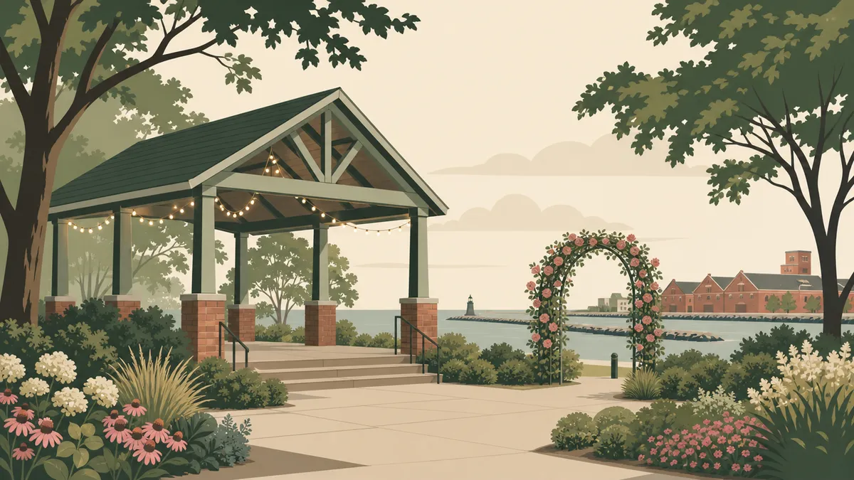 Illustration of park and pavilion venues in the Cleveland area