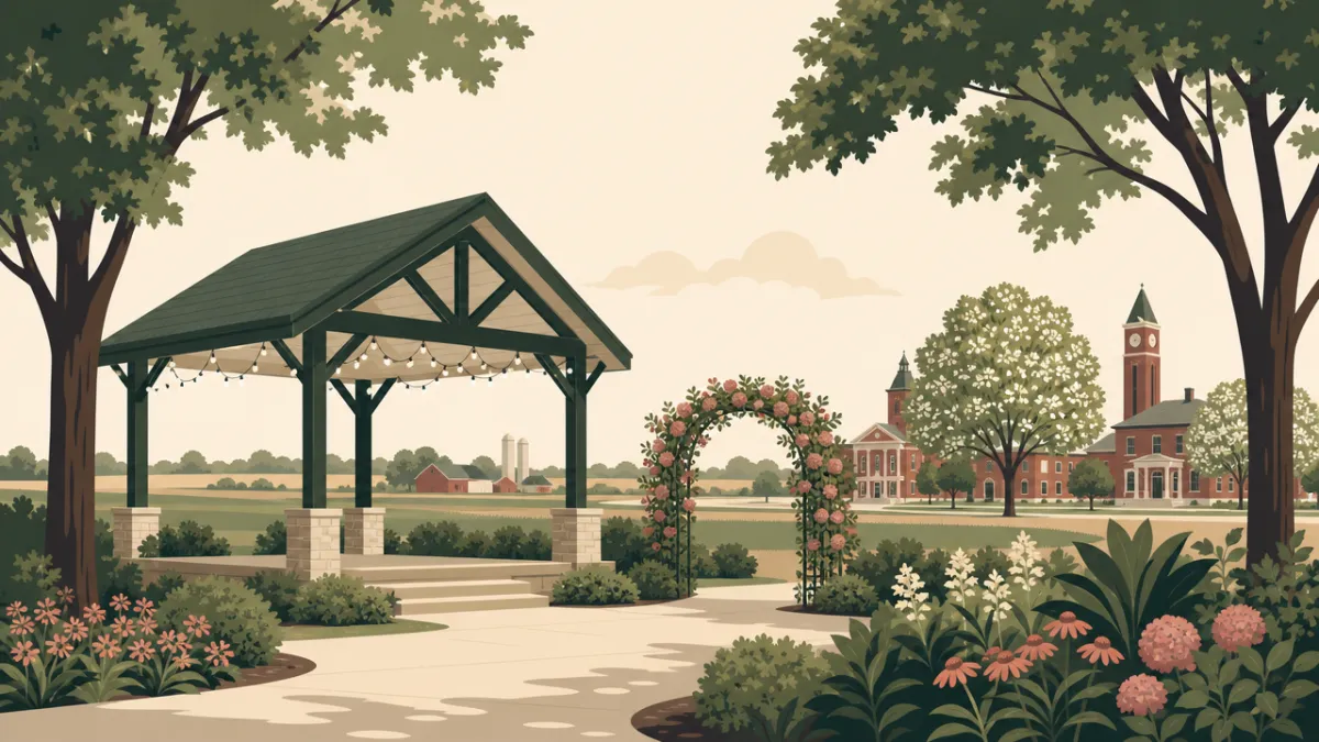 Illustration of park and pavilion venues in the Columbus area