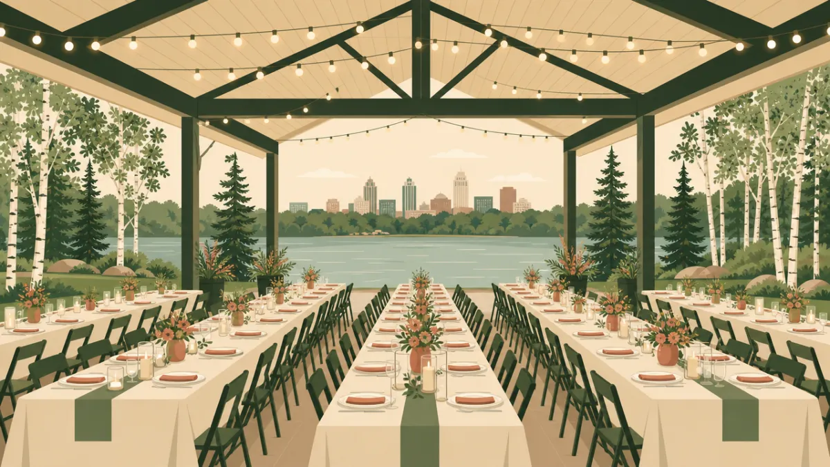 Illustration of venues that seat 50 or more in the Minneapolis-St. Paul area