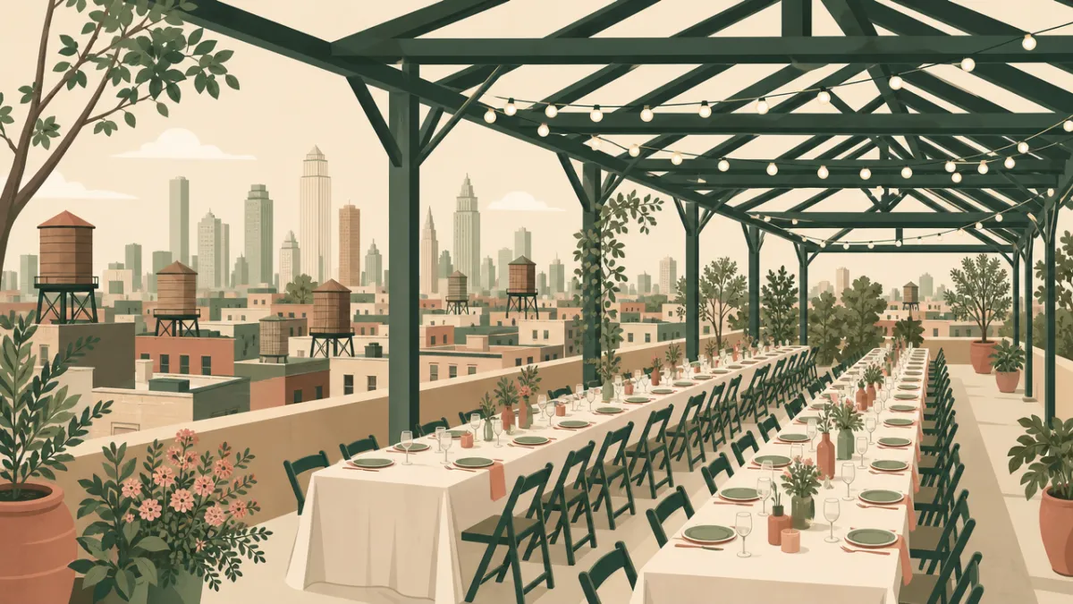 Illustration of venues that seat 50 or more in the New York City area