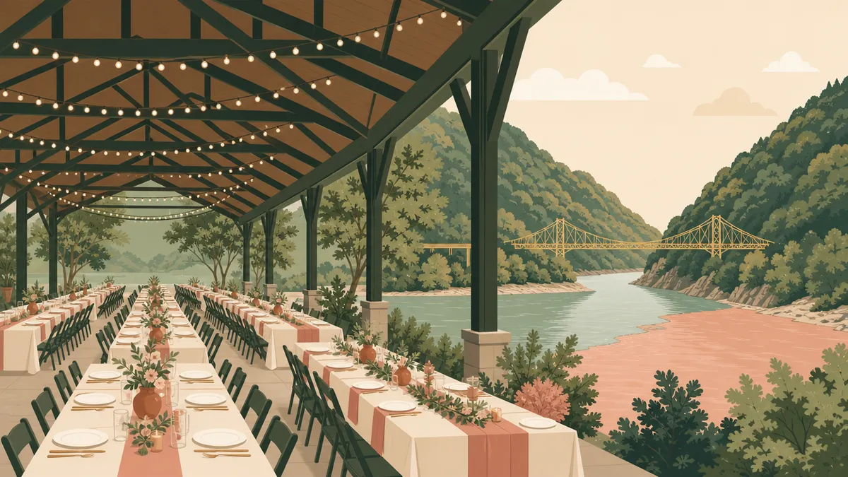 Illustration of venues that seat 50 or more in the Pittsburgh area